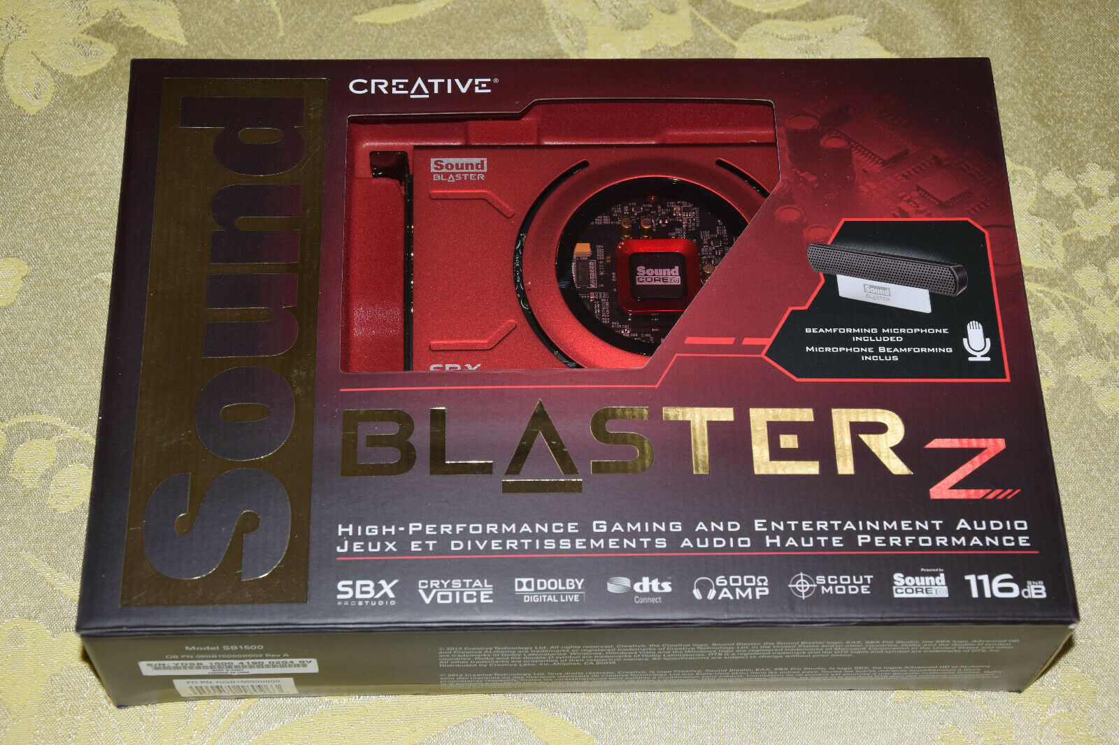 Creative Sound Blaster Z PCIe Gaming Audio Card w High Performance Headphone Amp Computer