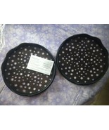 Pampered Chef Microwave Chip Healthy Snack Maker Set Of 2 Stackable Tray... - $14.99