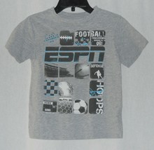 Boys Old Navy ESPN Sports Football Baseball Basketball Soccer Grey T Shirt Sz XS - $2.95