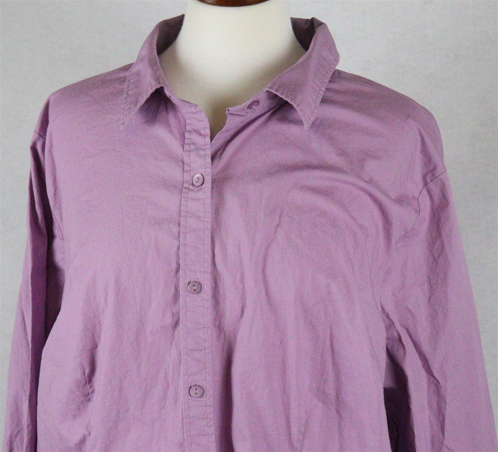 Appleseeds Womens Long Sleeve Purple Blouse Size 20W Tops & Blouses