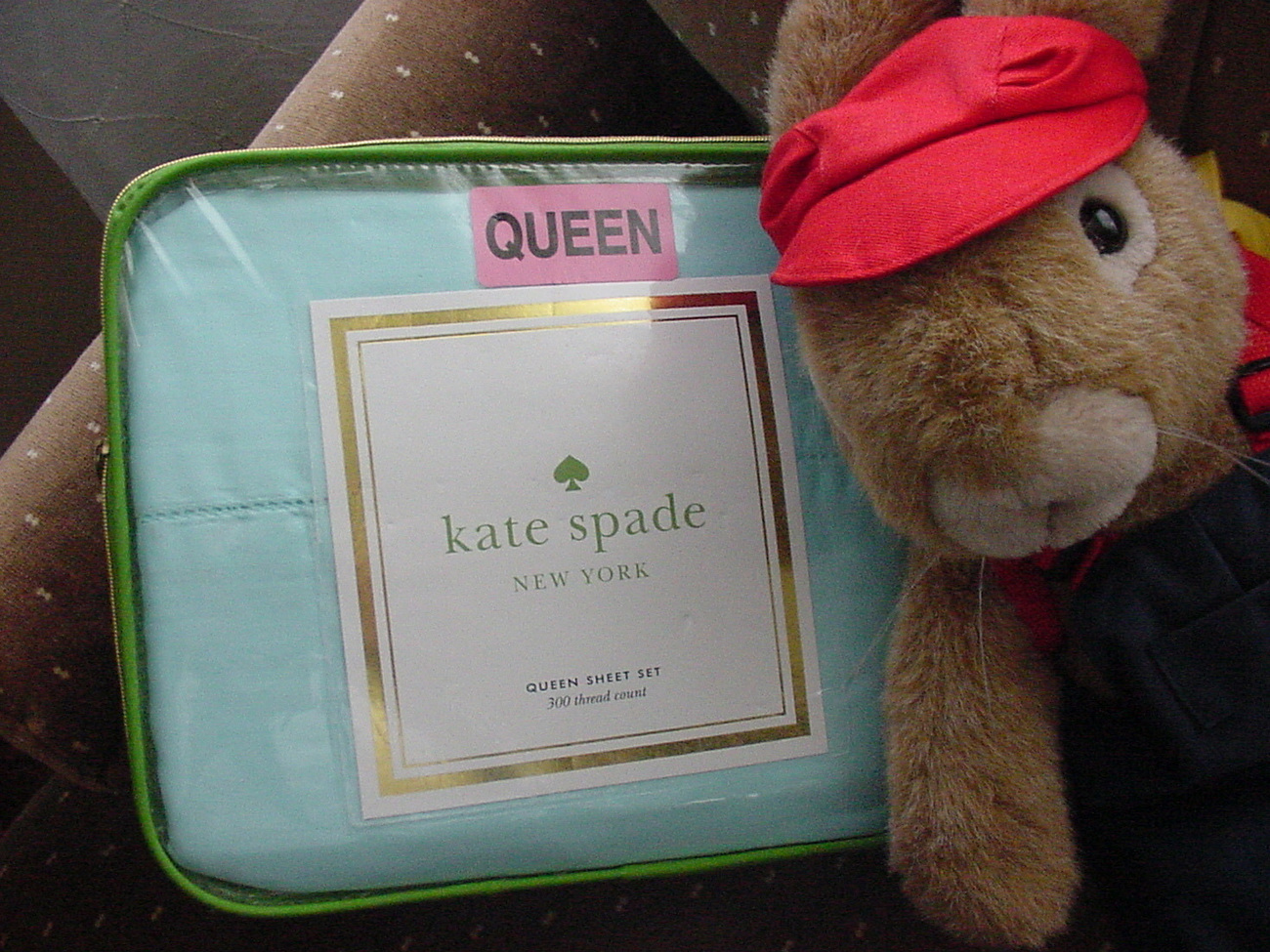 Kate Spade Aqua Teal Sheet Set, Queen Bedding