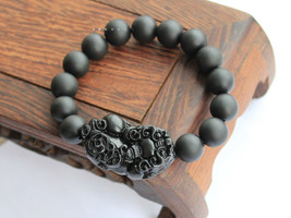 Free Shipping -  '' good luck '' Amulet  Tibet natural black STONE  '' PI YAO''  - $30.00