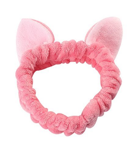 Primary image for Cute Cat Ear Hair Band For Women Wash Face Shower Makeup Cosmetic Watermelon Red