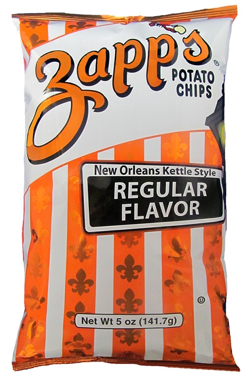 Zapp's Kettle Style Potato Chips Regular Flavor 5 Oz. (8 Bags