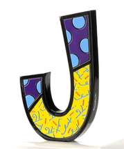 Romero Britto Alphabet Letter 6" High Freestanding Wall Mounted Rare Retired  image 8
