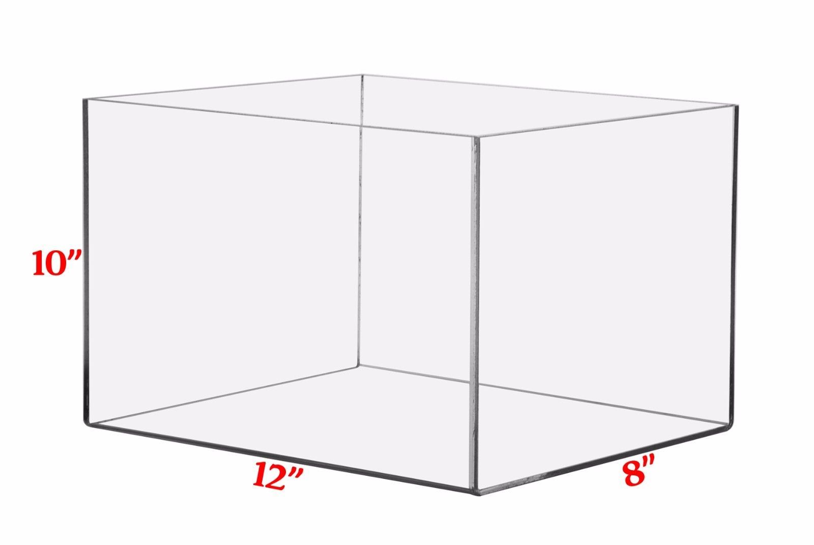 Rectangular Box Case | 5 Sided Display Box | Measures 8