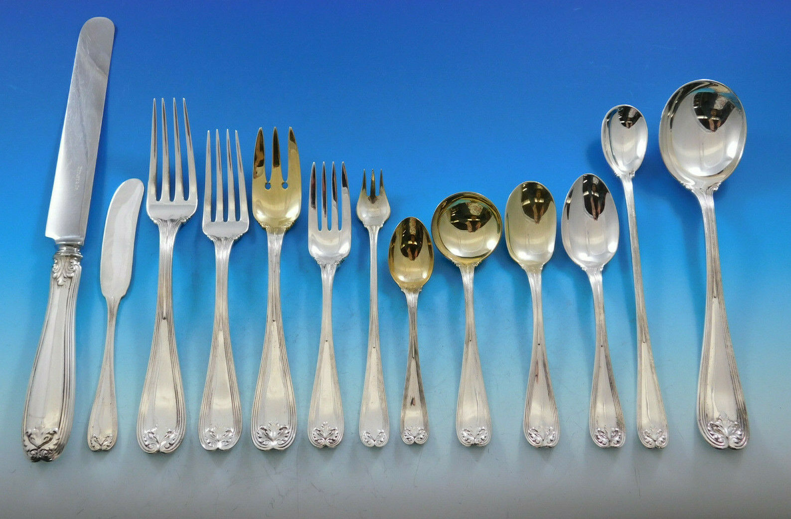 Primary image for Colonial by Tiffany Sterling Silver Flatware Set Service 184 pcs Fitted Chest