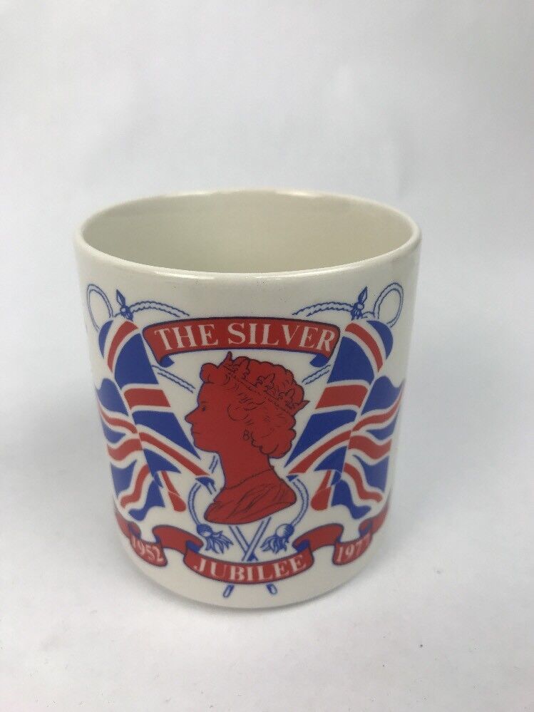 Primary image for Adams Lancaster Real English Ironstone Coffee Mug SILVER JUBILEE 1952-77