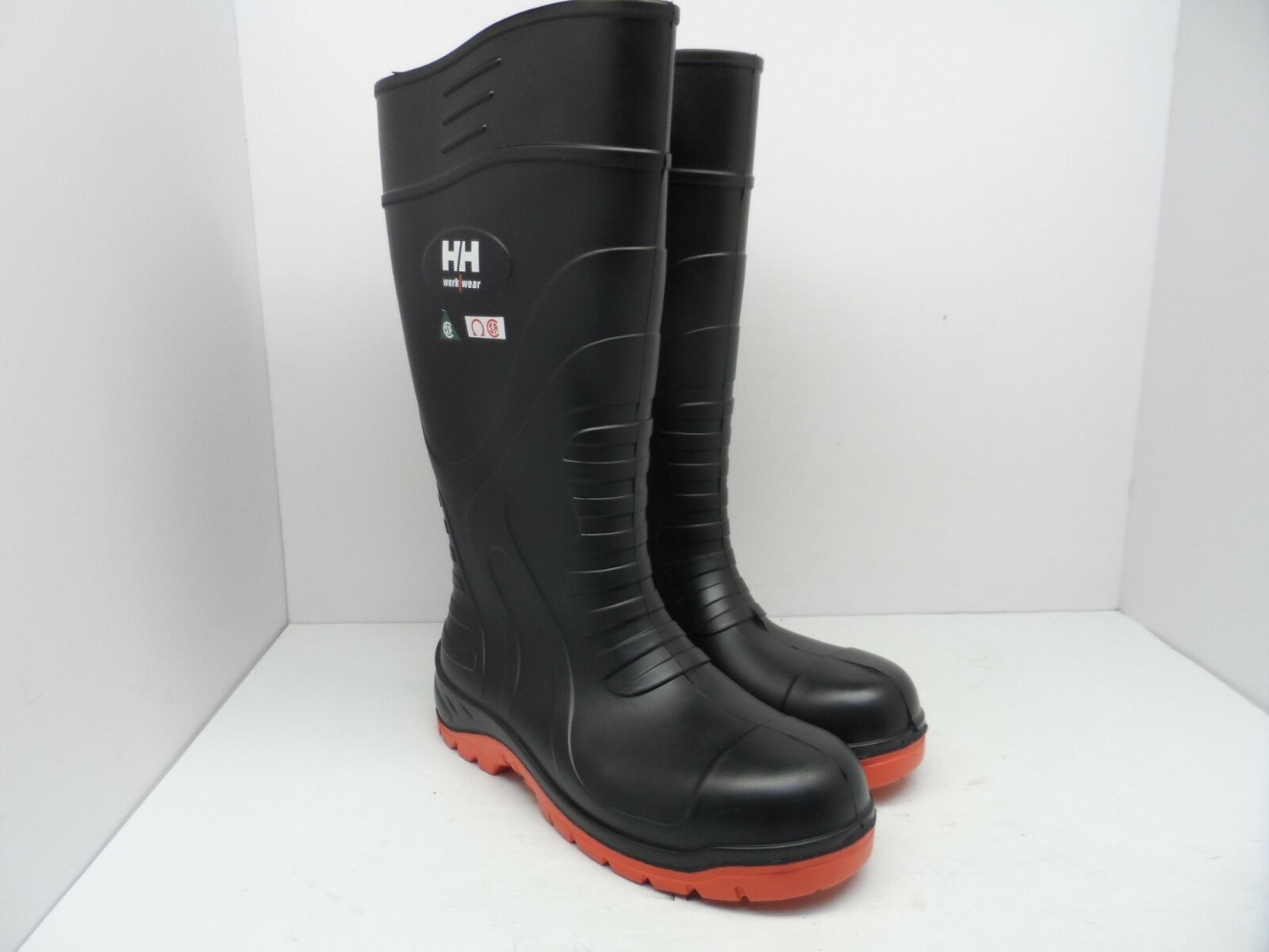 Primary image for Helly Hansen Workwear Men's Pull-On STSP PU Rain Boots Black/Orange Size 7M