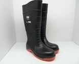 Helly Hansen Workwear Men's Pull-On STSP PU Rain Boots Black/Orange Size 7M