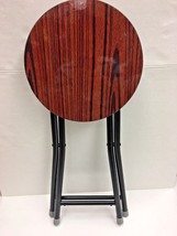 4 Pcs of Round Wood Folding Stool with Lock, 18&quot; High. - $75.22