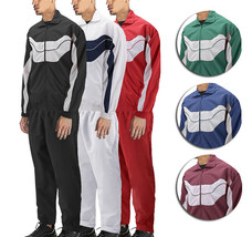 Men's Casual Running Working Out Jogging Gym Fitness Straight Leg Tracksuit Set