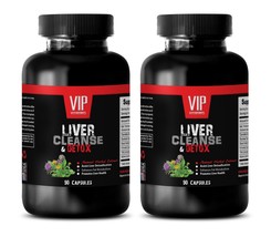anti inflammatory capsule - LIVER DETOX & CLEANSE - milk thistle herb - 2 Bottle - $28.01