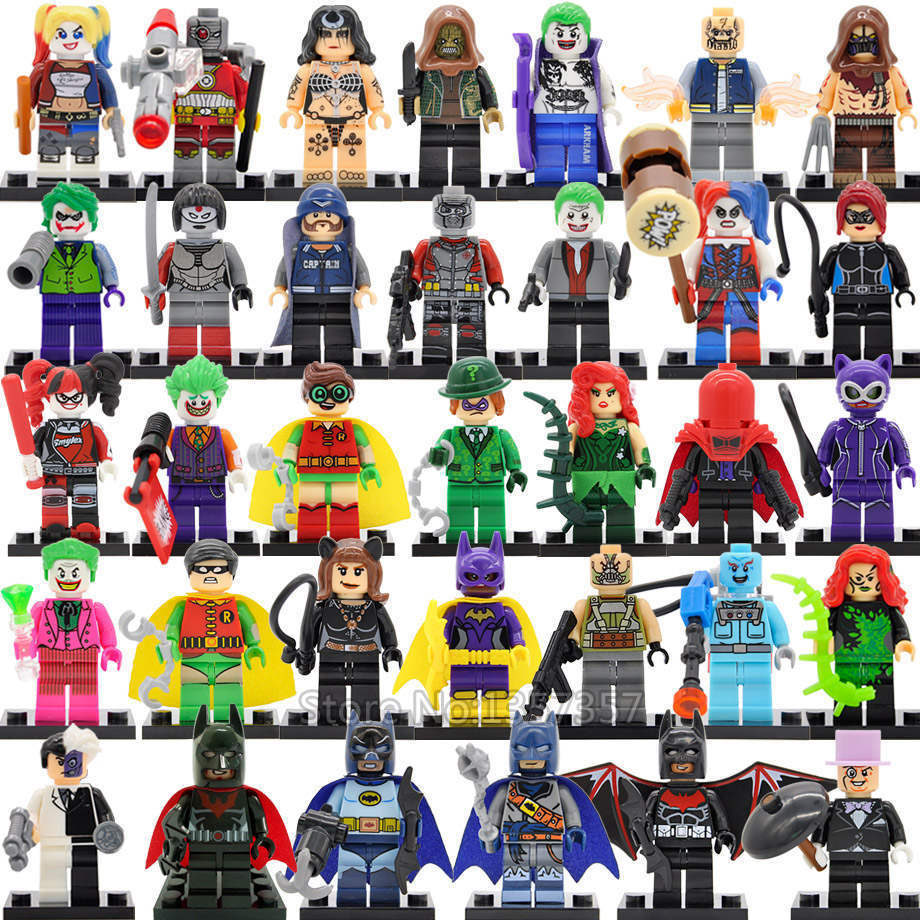 34pcs/set DC Suicide Squad Joker Harley Quinn Batman Scarecrow ...