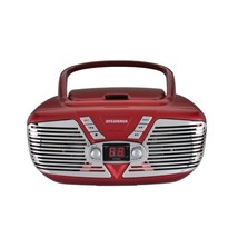SYLVANIA SRCD211-RED Retro Portable CD Radio Boombox (Red) - $72.49