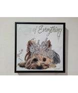 Yorkie Yorkshire Terrier Hanging Wall Sign Picture Wall Art/Tabletop Decor - $36.99