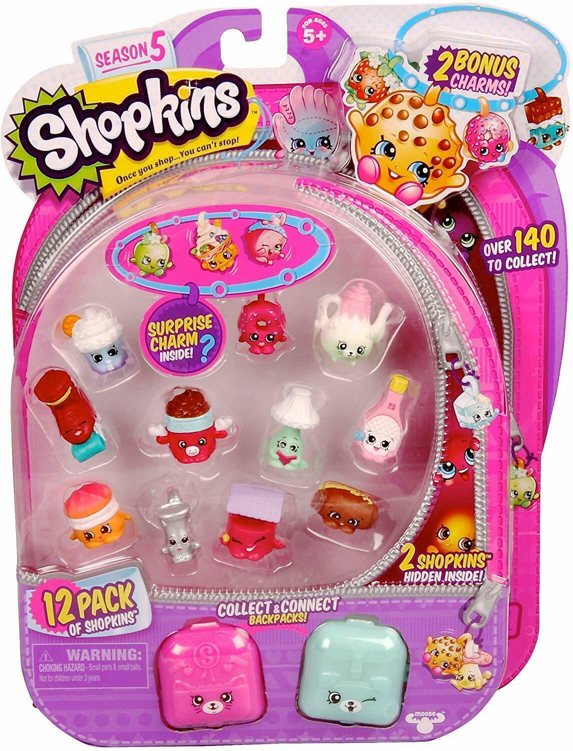 Shopkins Season 5 Surprise Charm 12-Pk Playset Item 56145 - TV, Movie ...