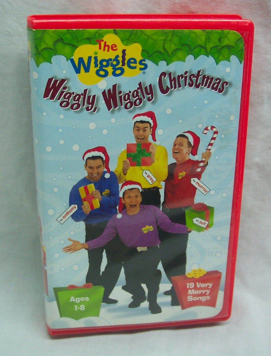 The Wiggles WIGGLY, WIGGLY CHRISTMAS 19 Songs VHS VIDEO 2000 - VHS Tapes