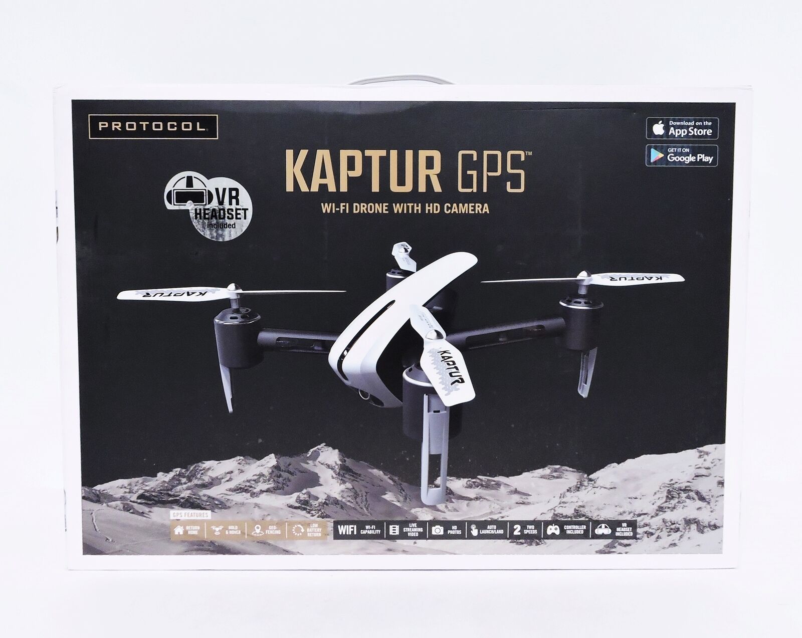 Protocol Kaptur GPS WiFi Drone with HD Camera and VR Headset Camera
