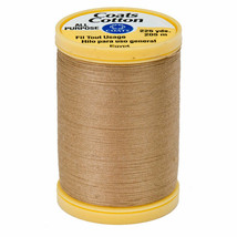 Coats & Clark Thread Camel Brown 3 Spools 100% Cotton 225 Yards Each 30 Wt - $8.42