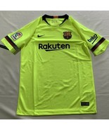 Nike FC Barcelona 2018/19 Away Replica Stadium Patch Jersey Yellow Youth... - $49.45