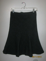 H&amp;M Womens Flare Lined Gray Office Career Skirt Winter sz US 4 - $9.99