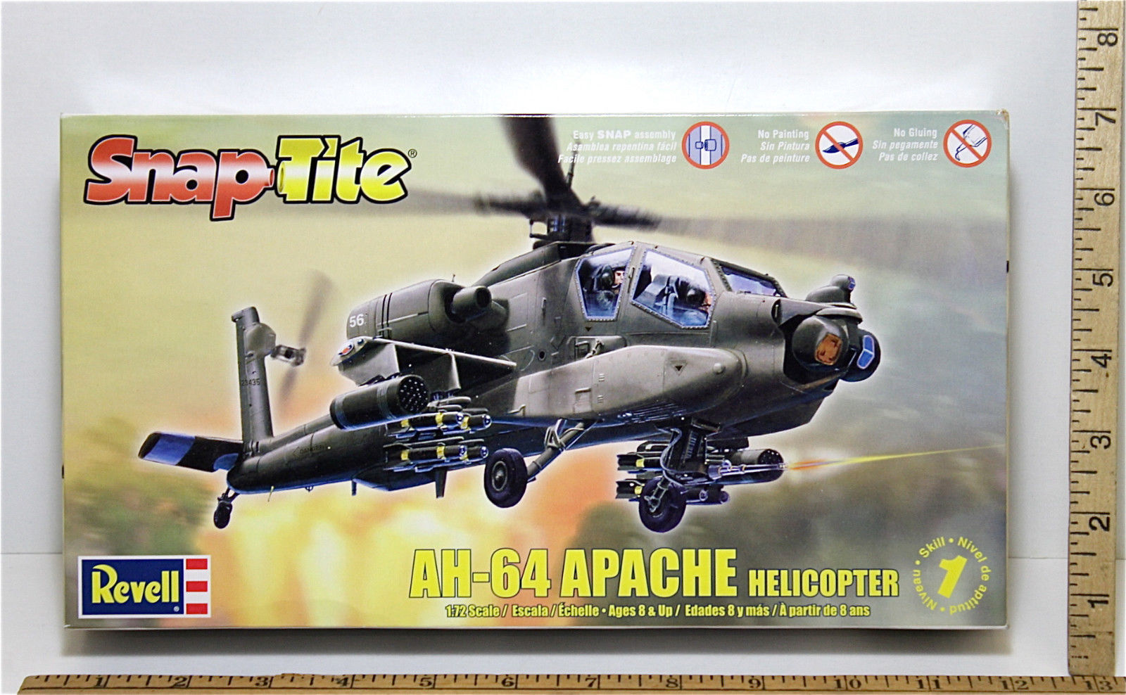 Revell Ah 64 Apache Helicopter Gunship 1 72 And 50 Similar Items