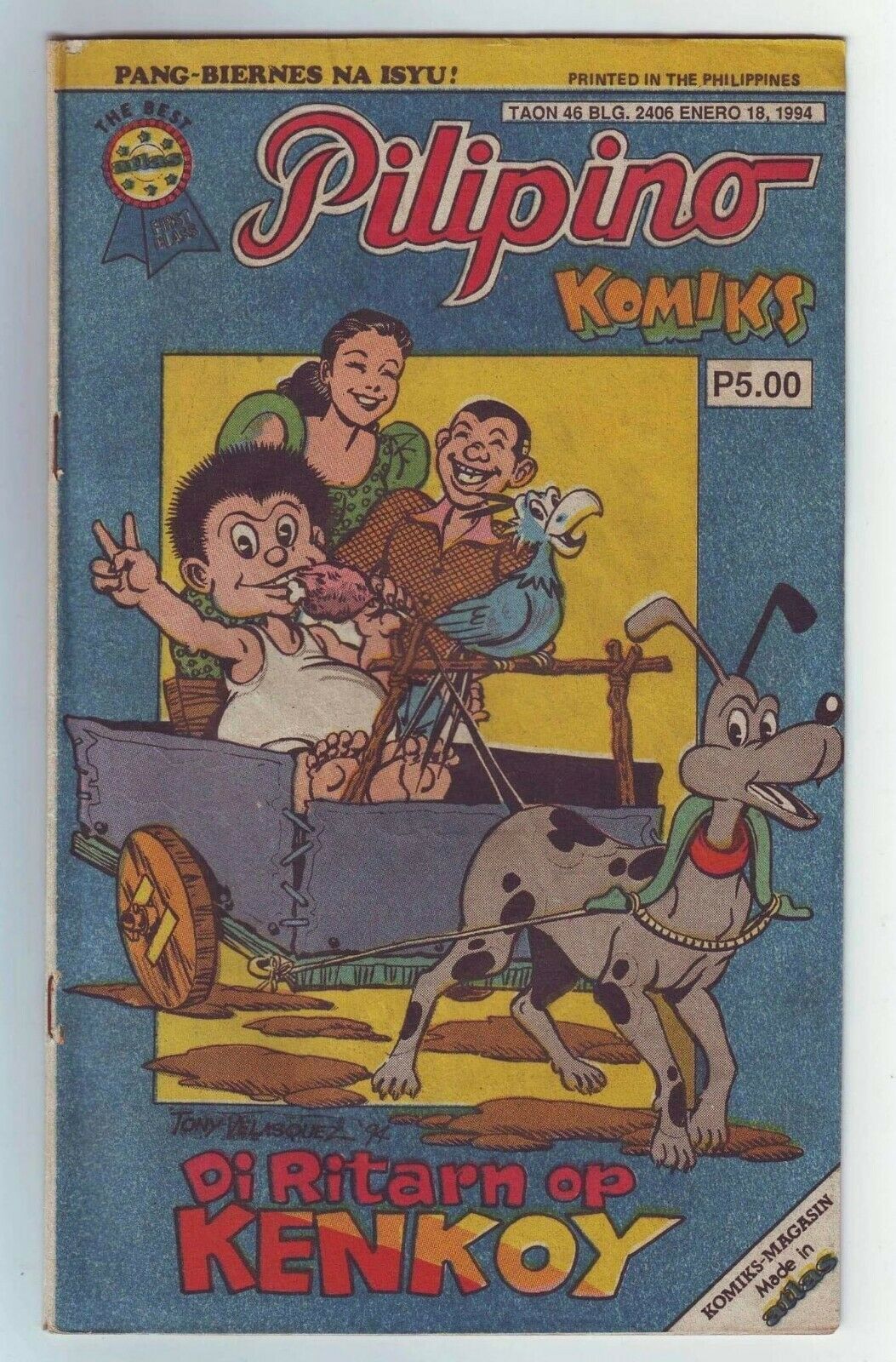 Di Retarn Op Kenkoy Pilipino Komiks Blg 2406 Jan 18, 1994 Vintage ...