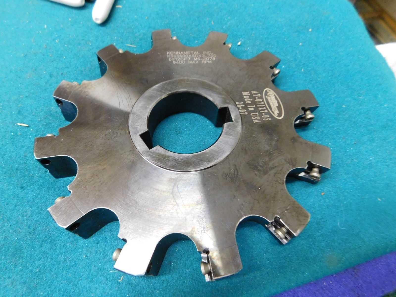 Kennametal 6" X 3/4" X 1.5" Side Milling Cutter KSSS600ASD43L750