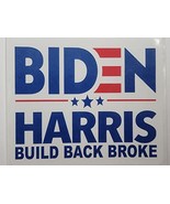 Biden Harris | Build Back Broke | #FJB vinyl bumper stickers 4&quot; | Decal ... - $3.95