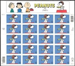 Peanuts - Snoopy Full Sheet of Twenty 34 Cent Stamps Scott 3507 By USPS - $17.95