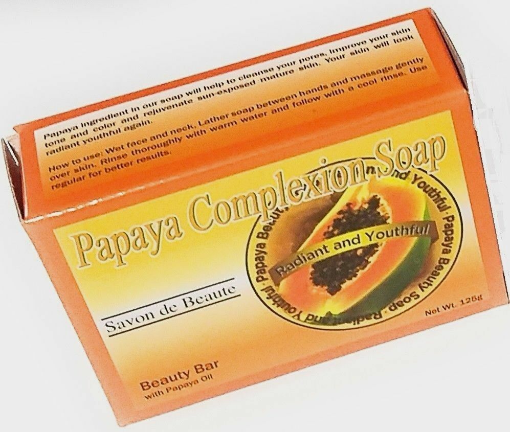 3pc Papaya Complexion Soap Radiant Bright Smooth Even Skin tone Bar Soaps