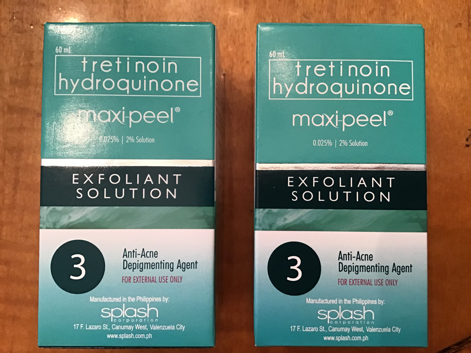Maxi Peel 3 Astrigent Exfoliating Solution 60ml( 2 Pack) Expires 10/