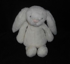 7 " JELLYCAT Petit Bébé Blanc Bunny Rabbit Animal en Peluche Petit Jouet London - $19.21