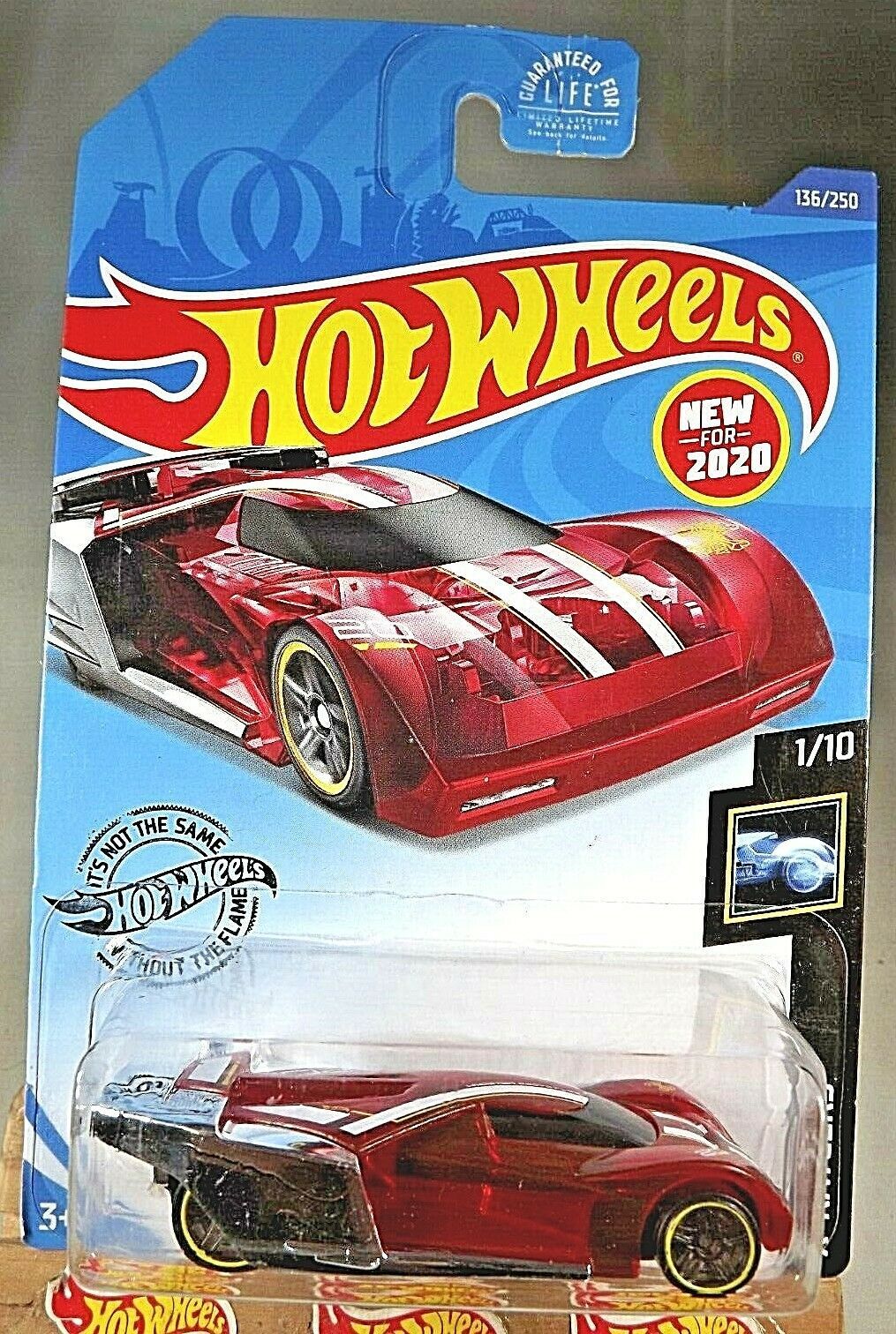 2020 Hot Wheels #136 X-Raycers 1/10 LINDSTER PROTOTYPE Red/Chrome w ...