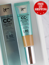 IT Cosmetics CC+ Cream Oil-Free Matte with SPF 40 Medium 0.4 Oz / 12ml NIB USA - $24.95