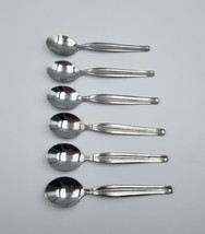 6 Demitasse Spoons ~ Narin Rostfrei Mid Century Modern Stainless Flatwar... - $29.69