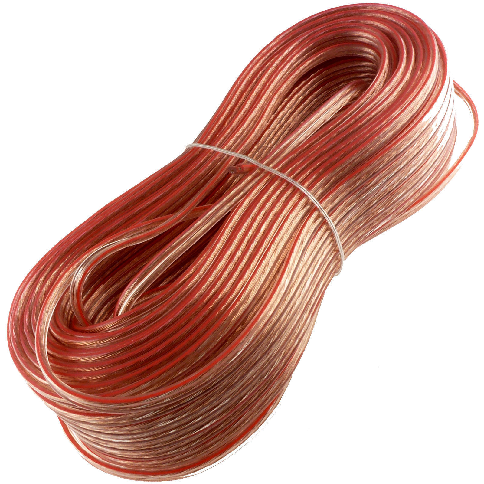 100 Feet 22 Gauge Speaker Wire Transparent Clear High Performance Fast
