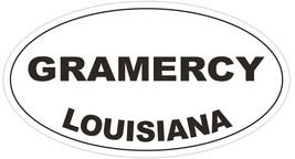 Gramercy Louisiana Oval Bumper Sticker or Helmet Sticker D3930 - $1.39+