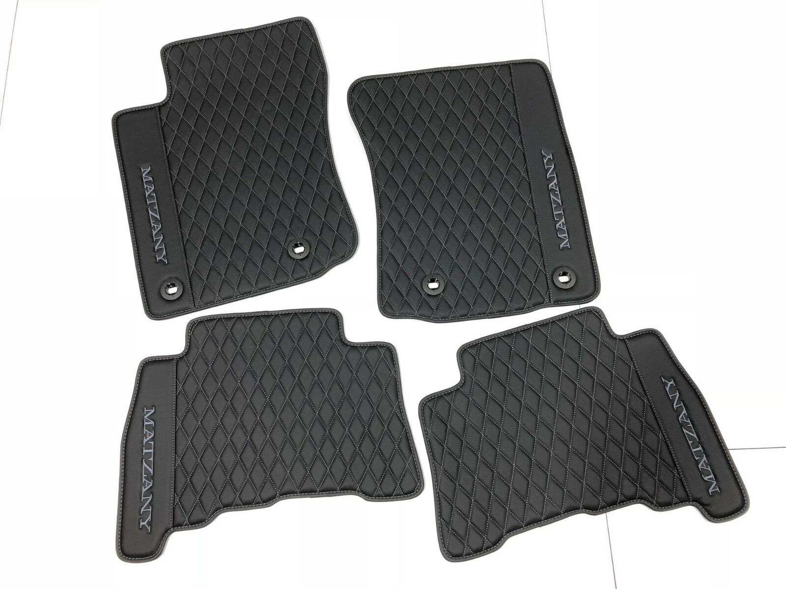 Lexus GX 460, LX 570, RX custom Eco leather floor mats black/dark gray