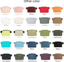 Unisex Mini Belt Bag with Adjustable Strap Small Waist Pouch for Workout Running image 6