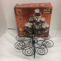 Wilton Halloween Cupcakes 'N More Dessert Stand Holds 13 Cupcakes Orig Box - $7.91