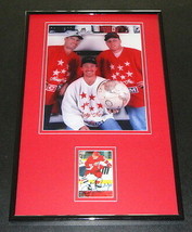 Brett Hull Signed Framed 11x17 Photo Display w/ Wayne Gretzky Mark Messier