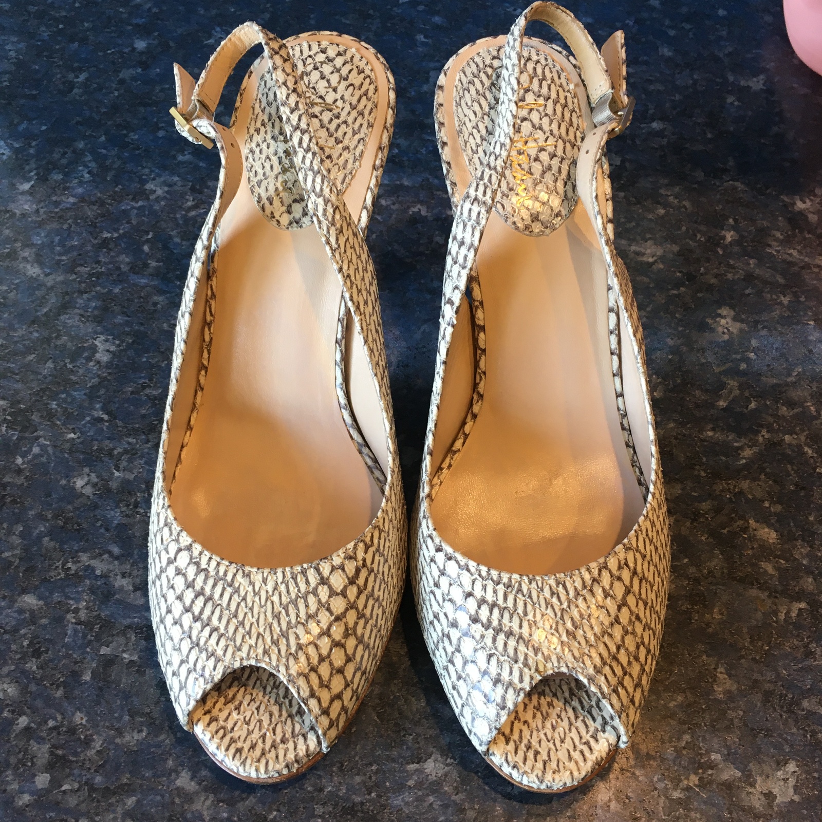 cole haan snakeskin heels