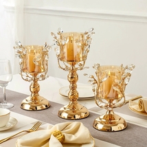 Home Decoration Europe Style Candle Holder Candlestick Holder Gold  - $89.69