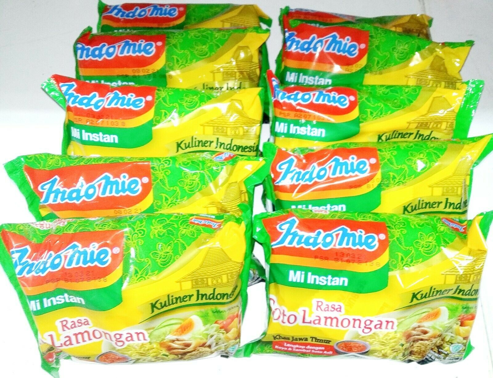 Instant Noodles Indomie Soto Lamongan  and Mie Goren 