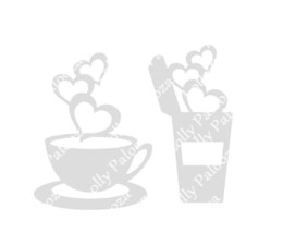 Coffee Tea Love DIGITAL File. Instant Download.  PNG & SVG Files.  No Physical S