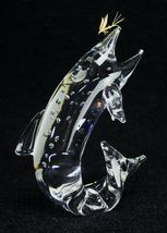 Steuben Glass Trout &amp; Fly Sculpture 18k Gold - $2,000.00