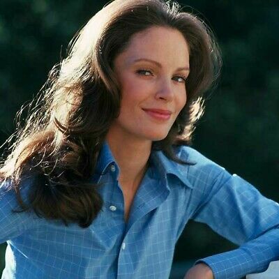 Jaclyn Smith beautiful smiling pose in blue shirt as Kelly Garrett 11x17 Poster