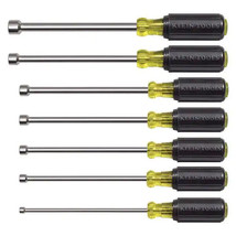 Klein Tools 7-Piece Magnetic Nut Driver Set with 6 in. Hollow Shafts- Cu... - $68.24